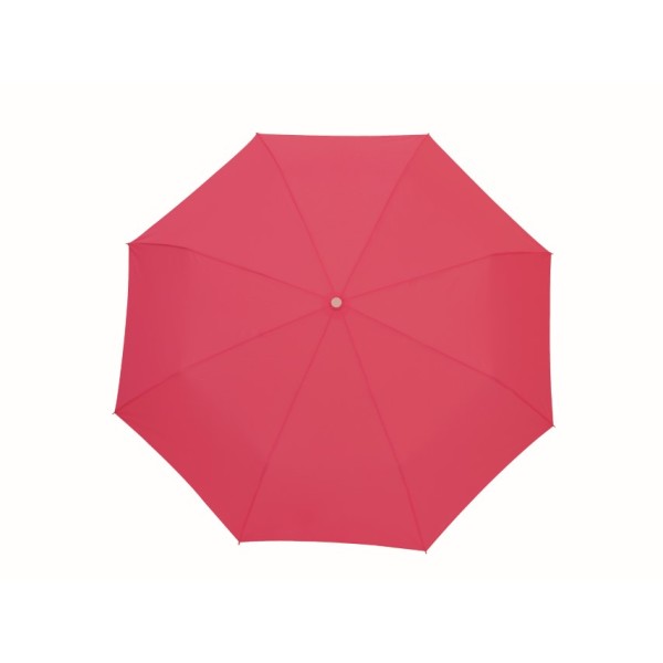 Manueel te openen uit 3 secties bestaande paraplu TWIST - roze