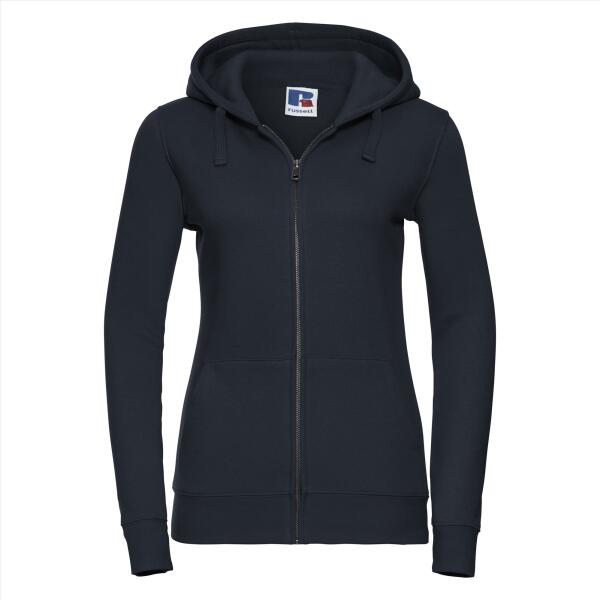 RUS Ladies Authentic Zip Hood Jacket, French Navy, XL
