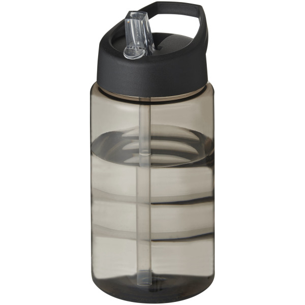 H2O Active® Bop 500 ml spout lid sport bottle - Charcoal/Solid black