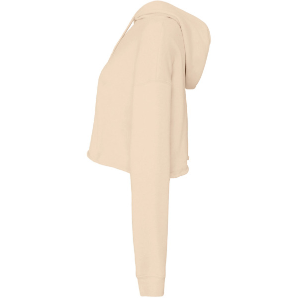 Women's Cropped Fleece Hoodie Heather Dust XL
