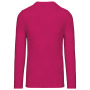 T-shirt ronde hals lange mouwen Fuchsia 3XL