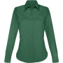 Overhemd in onderhoudsvriendelijk polykatoen-popeline dames Forest Green 4XL