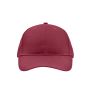MB6118 Brushed 6 Panel Cap - burgundy - one size