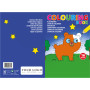 Cardboard colouring book Constanze custom/multicolor