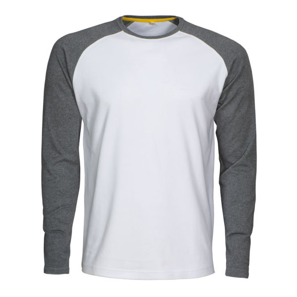 Macone Alex T-shirt L/S White/Greyme 4XL