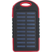 ABS solar powerbank rood