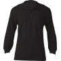 Premium Cotton® Adult Long Sleeve Double Piqué Polo Black S