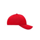 MB6214 6 Panel Sport Mesh Cap - red - one size