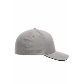 MB6187 Flexfit® Ripstop Sandwich Cap - silver/black - S/M