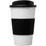 Americano® 350 ml insulated tumbler with grip - White/Solid black