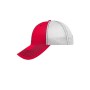 MB6229 6 Panel Mesh Cap - red/black/white - one size