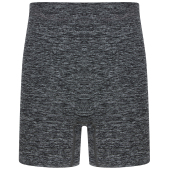 Bedrukte kindershort zonder naden Dark Grey Marl 11/13 ans