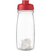 H2O Active® Pulse 600 ml shaker drikkeflaske - Rød/Transparent