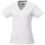 Amery cool fit V-hals dames t-shirt met korte mouwen - Wit - L