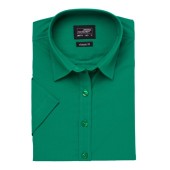 Ladies' Shirt Shortsleeve Poplin - irish-green - S