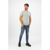 L&S T-shirt crewneck fine cotton elasthan