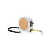 Bamboe rolmaat 5m/19mm, wit