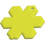 RFX™ H-10 reflecterende pvc hanger met sneeuwvlok - Neongeel
