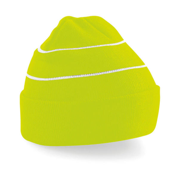 Enhanced-Viz Knitted Hat - Fluorescent Yellow - One Size