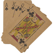 Gerecycled papieren speelkaarten Andreina bruin