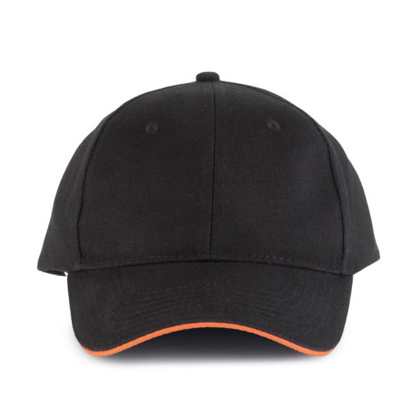 Orlando - 6-panel-kappe Black / Orange One Size