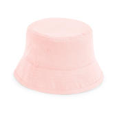 Junior Organic Cotton Bucket Hat - Powder Pink