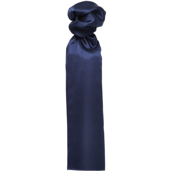 'Colours' Plain Business Scarf Navy One Size