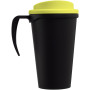Americano® Grande 350 ml insulated mug - Solid black/Lime