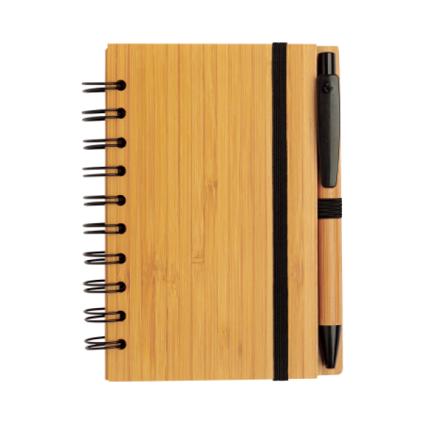 Bamboe notitieboek A6 met pen