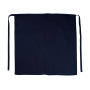 Berlin Long Bistro Apron with Vent and Pocket - Navy