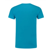 L&S T-shirt Crewneck cot/elast SS for him turquoise XXL