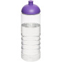 H2O Active® Treble 750 ml sportfles met koepeldeksel - Transparant/Paars