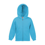 Kids Classic Hooded Sweat Jacket - Azure Blue - 140 (9-11)