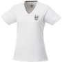 Amery cool fit V-hals dames t-shirt met korte mouwen - Wit - S