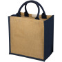 Chennai jute tote bag 16L - Natural/Navy