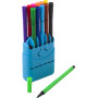 12 water-based felt tip pens light blue
