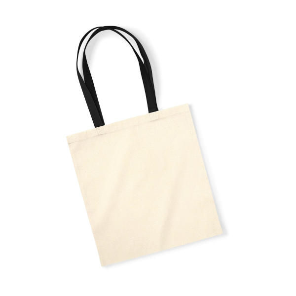 EarthAware™ Organic Bag for Life - Contrast Handle - Natural/Black - One Size