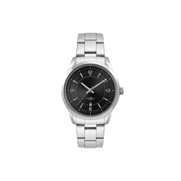 Horloge Florence Zwart Stainless steel met opdruk
