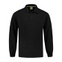 L&S Polosweater Open Hem Black-S