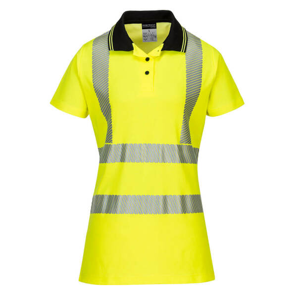 Women's Pro Polo Shirt Yellow/Black