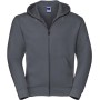 Authentic Full Zip Hooded Sweatshirt Convoy Grey XXL