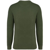 Ecologische uniseks sweater met ronde hals French Terry Washed Organic Khaki 4XL