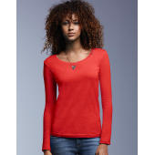 Women's Sheer LS Scoop Tee Women's Sheer LS Scoop Tee