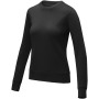 Zenon women’s crewneck sweater - Solid black - XS