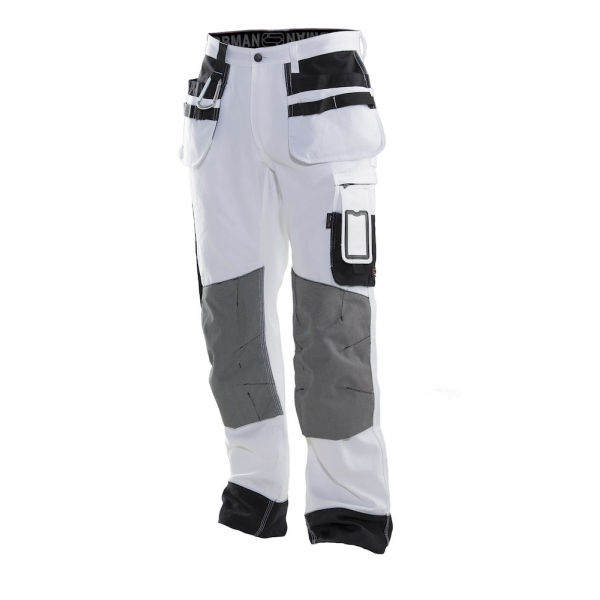 Jobman 2171 Painters' trousers core wit/zwart D100