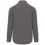 Overhemd in onderhoudsvriendelijk polykatoen-popeline heren Urban Grey 3XL