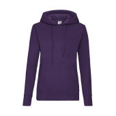 Ladies Classic Hooded Sweat - Purple - XS