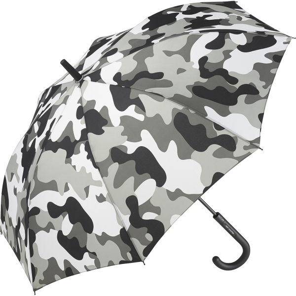 AC regular umbrella FARE®-Camouflage - grey-combi