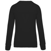 Damessweater BIO ronde hals raglanmouwen Black XL