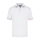 Polo Tipping - white/red - 3XL
